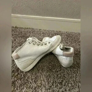 Paul Green Felicity white leather high top trainer sneakers size 6